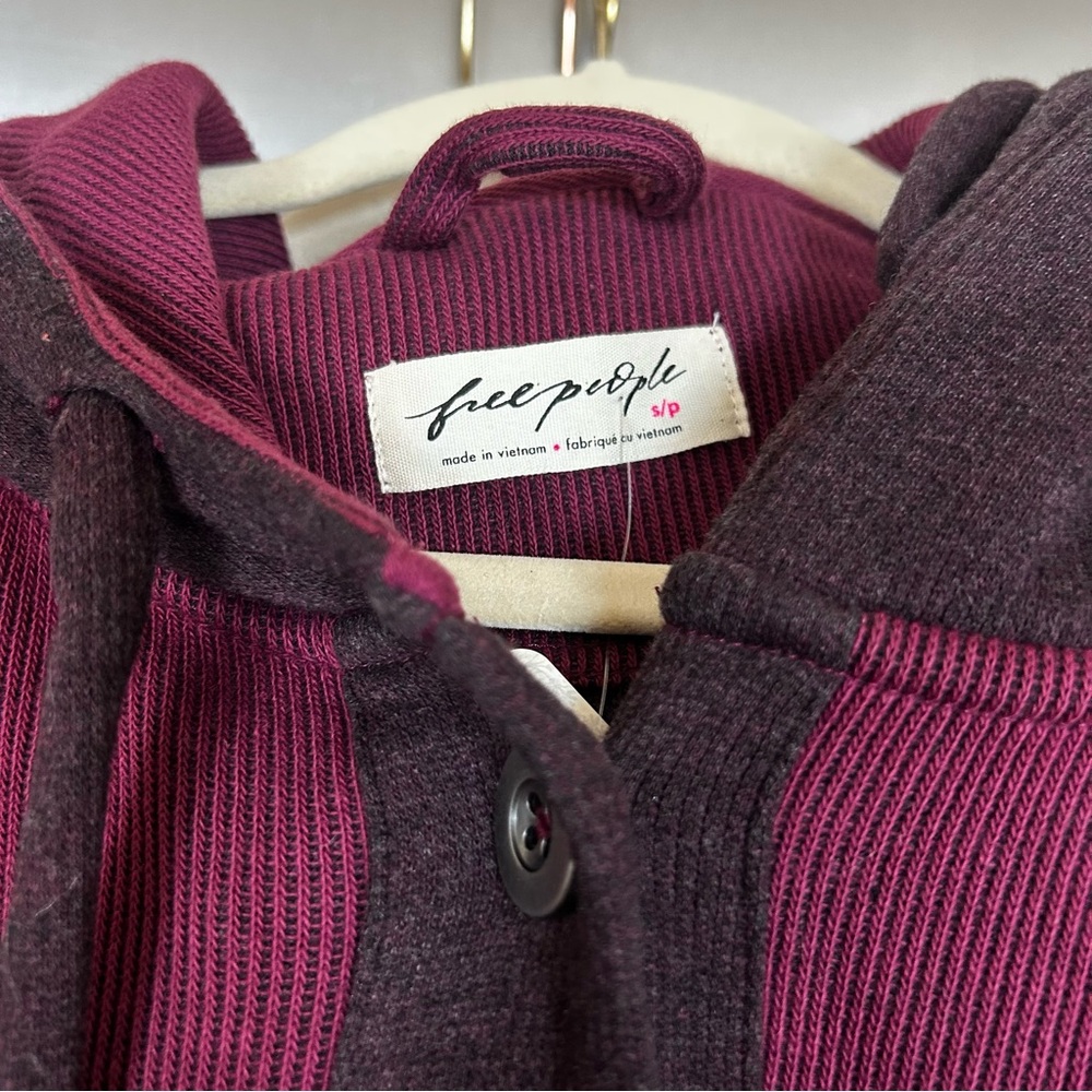 NWT Free People Tomorrows Long Hoodie Sweatshirt Cardigan - Picture 4 of 4